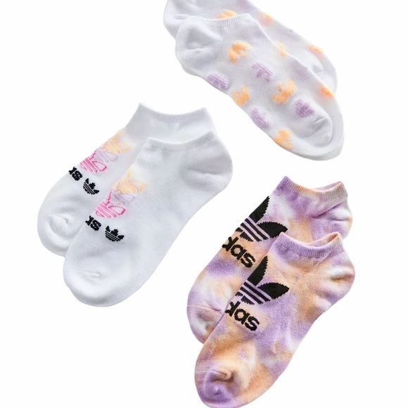 NEW Adidas color wash tie dye ankle socks - Picture 2 of 7